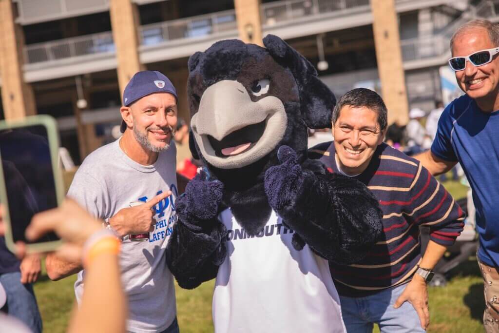 APO brothers posing with Shadow the hawk