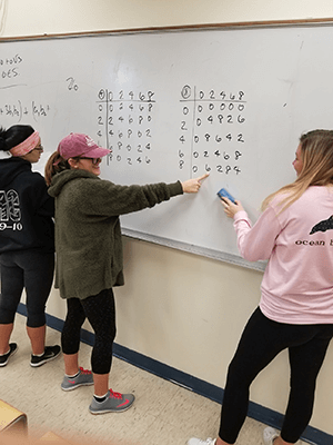 Math Classroom - Students at Board