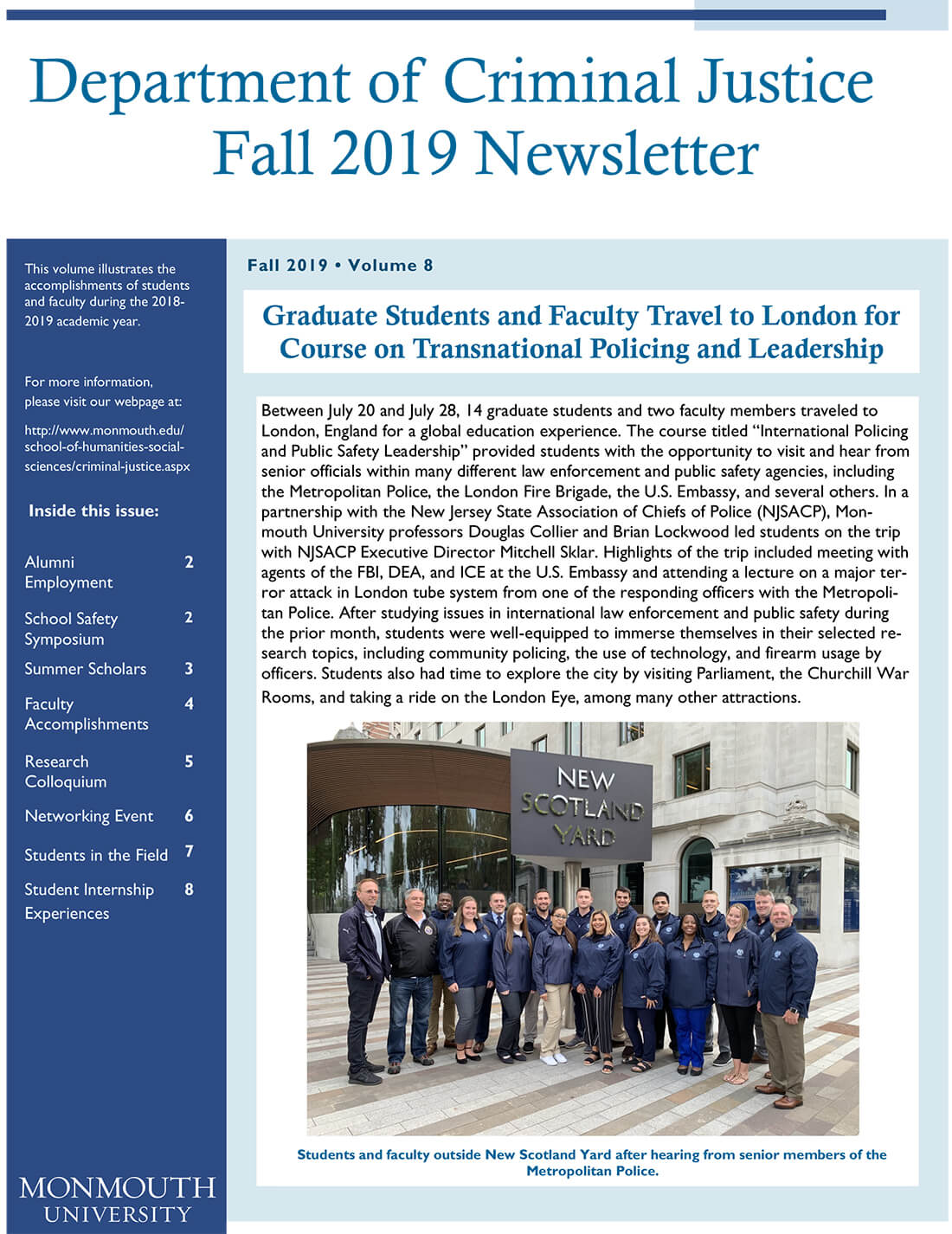 Department Newsletter 