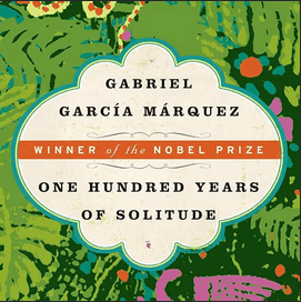 Cover image of Gabriel Garcia Marquez's 100 Years of Solitude. Tuesday Night Book Club, October 8, 2024.