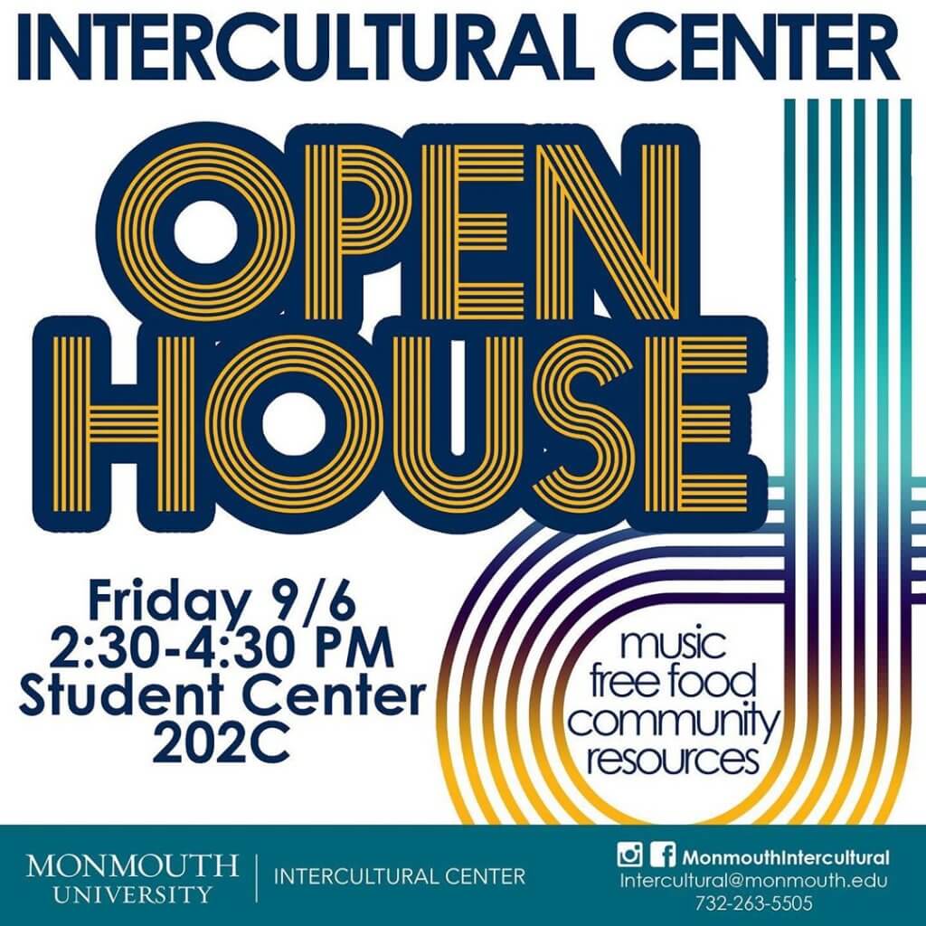 Images shows flyer for Intercultural Center Open House