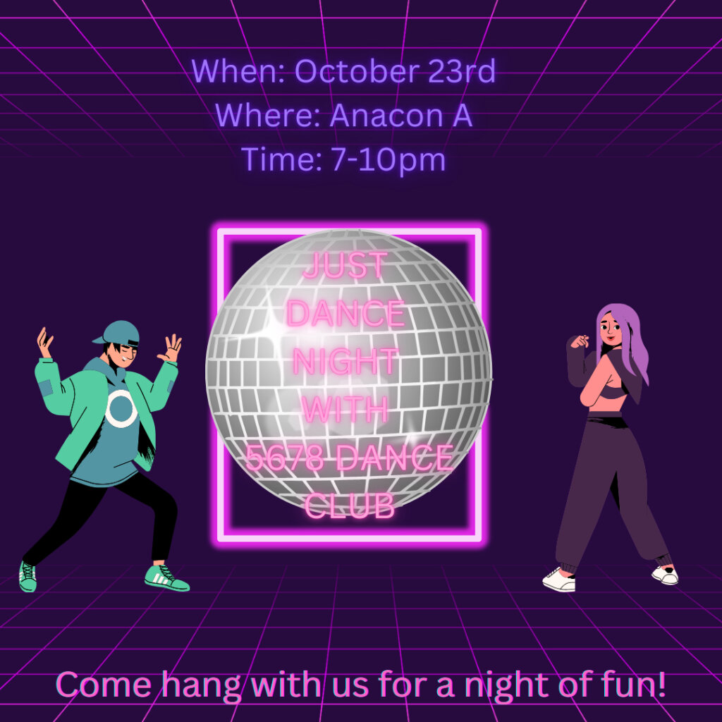 October 23rd Anacon A 7-10 pm Come hang out with us for a night of fun