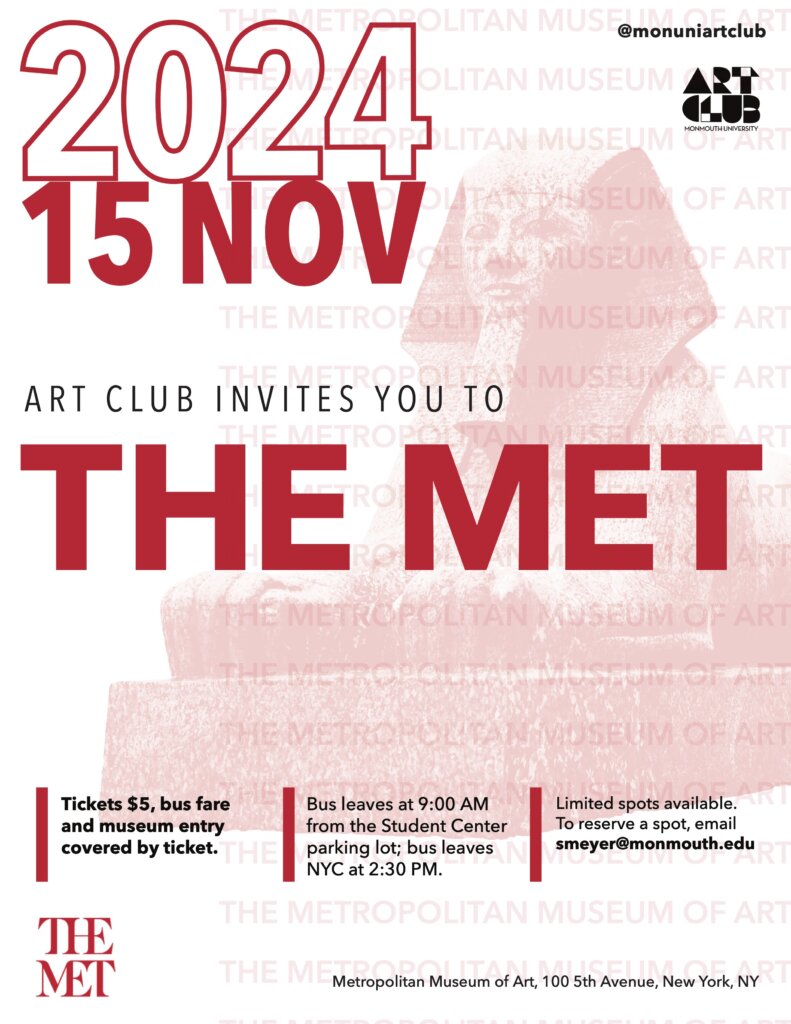 2024 15 Nov Art Club Invites you to the Met