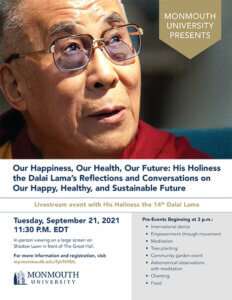 Photo image of Dalai Lama Livestream Event Flyer - Click or tap for all event-related information and registration