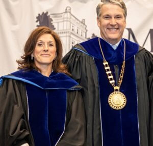 Board Chair Piscatelli and President Leahy at Installation