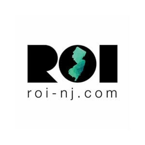 Stylized logo for ROI-NJ