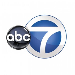 Stylized logo for tv channel ABC 7