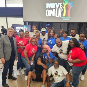 Robert Santelli with Participants in the Move On Up Gospel competition