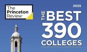 Selection from cover of "Best 390 Colleges" 2025