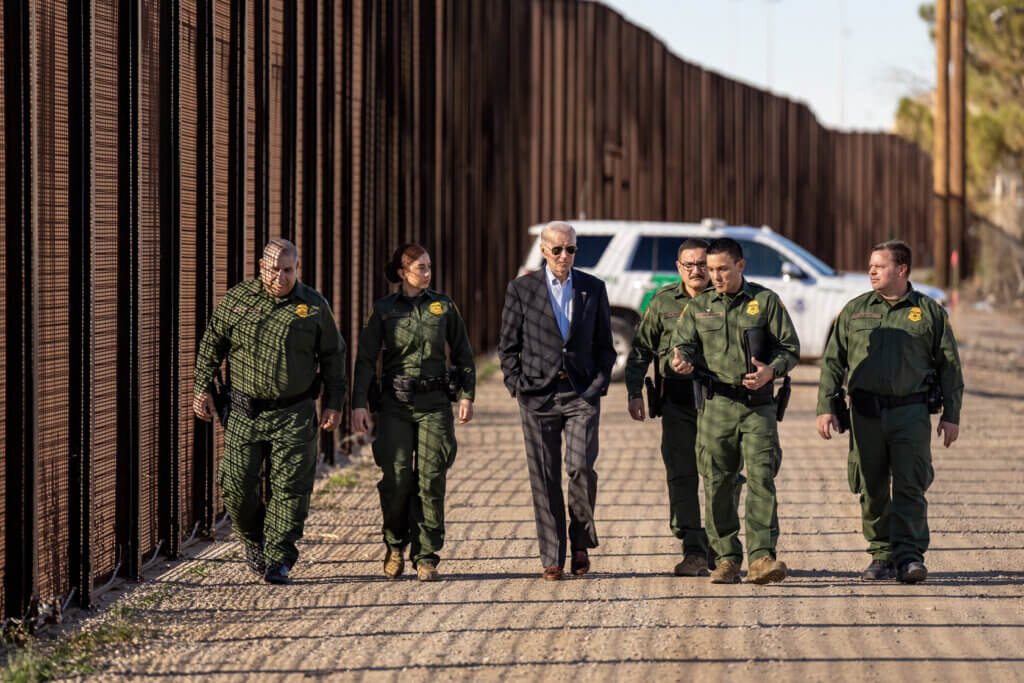 President Biden at the southern border.