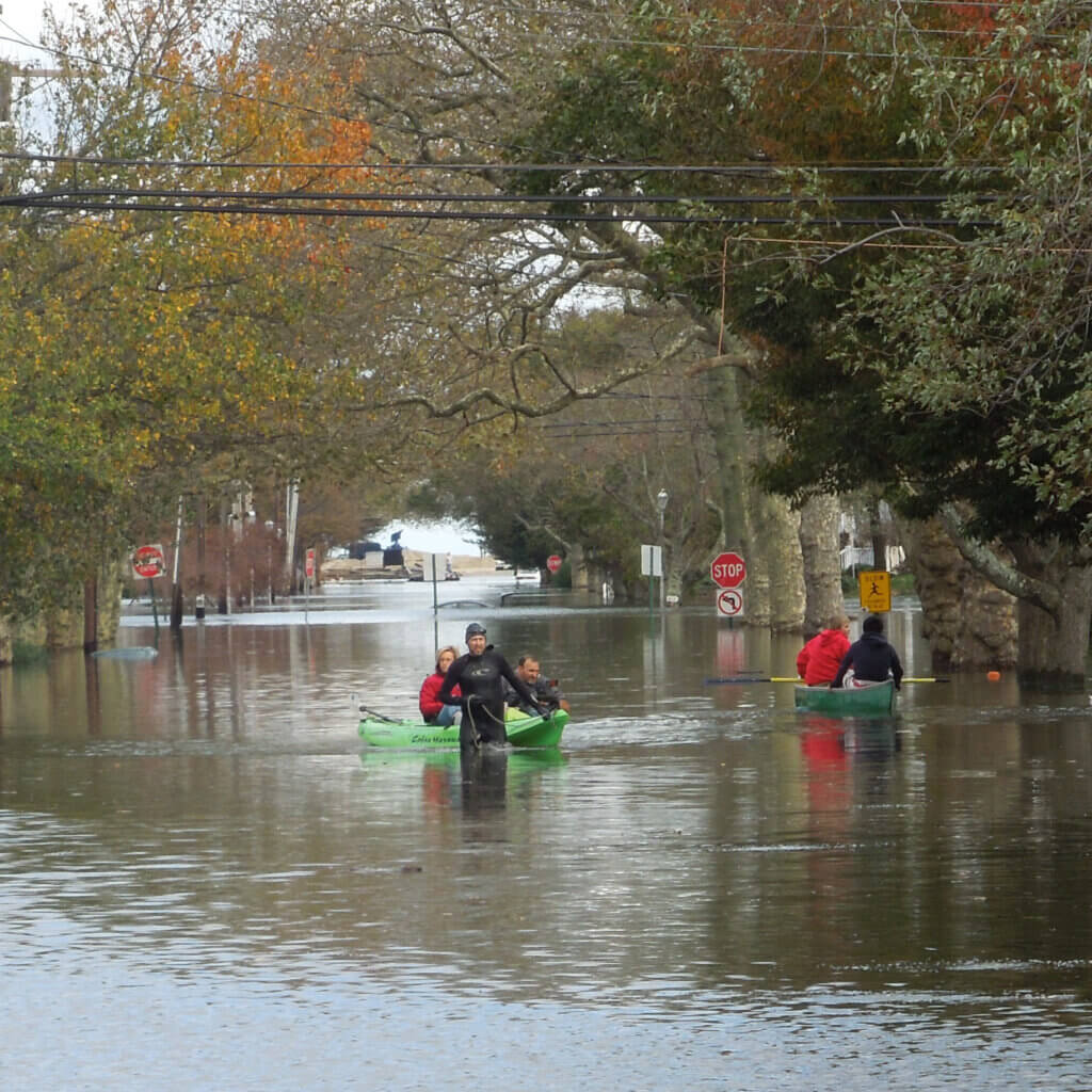 Sandy flooding