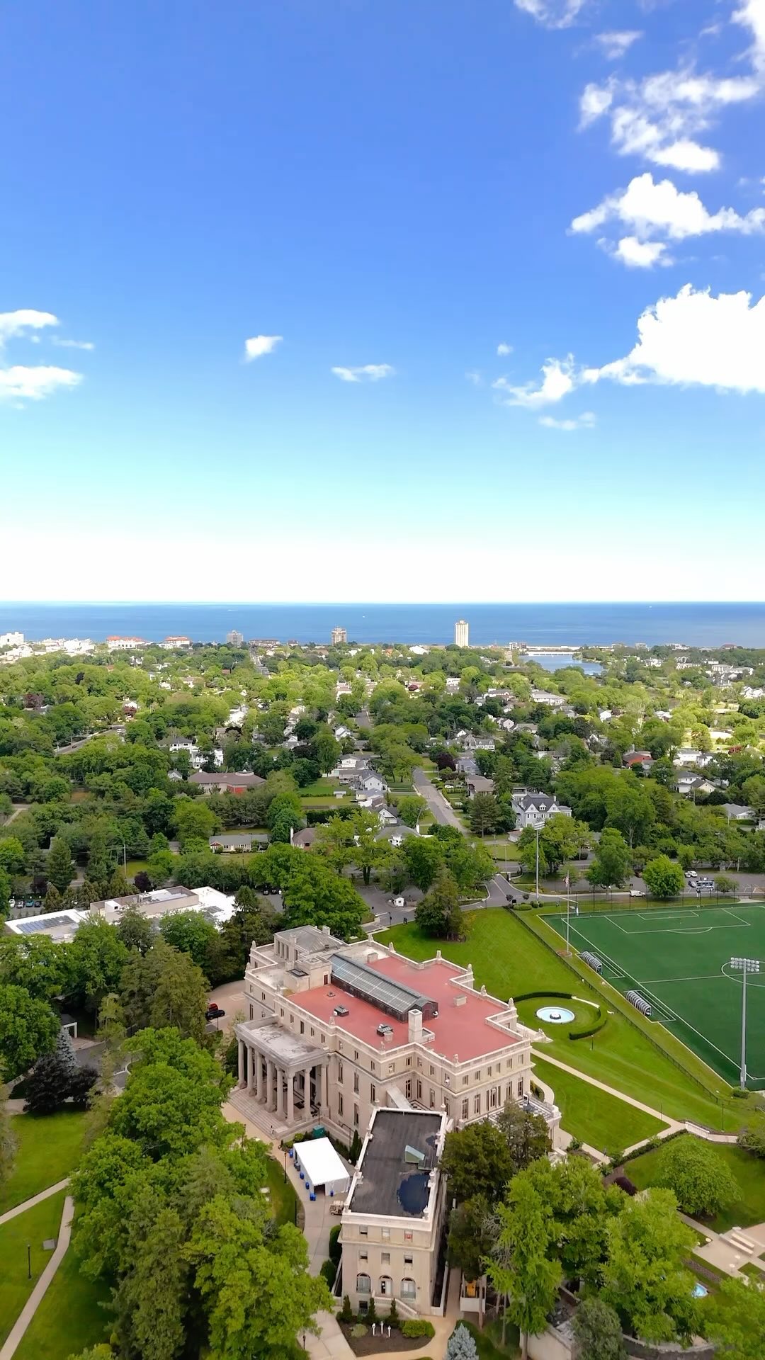 Soaring into summer with stunning campus views from above. 💙 🦅#CampusViews #MonmouthU