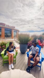 #MonmouthU favorite summer spots: Pier Village 🌊 🏖️ Just a 7-minute drive from campus, Pier Village is a beachfront gem in the heart of Long Branch. With its sandy beaches, great restaurants, shops, and a variety of activities, it’s a favorite hangout for our #Hawks 🦅