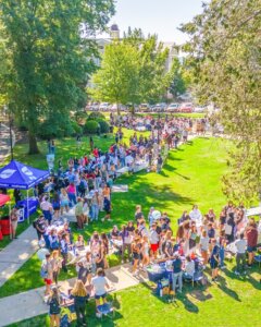 FACT: Hawks soar when they get involved. 🦅✨ Check out these pics from yesterday’s Involvement Fair! 📸  Find your fit and get involved by checking out the link in our bio. 🔗