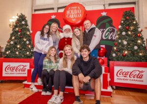 Santa came to town; he’s trading the North Pole for the Jersey Shore. 🎅🌊 #CocaColaHolidayCaravan