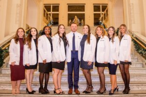 Congratulations to the outstanding graduates of #MonmouthU’s Doctor of Occupational Therapy (OTD) Class of 2026! 💙✨ 9 talented #Hawks were celebrated at the OTD Class of 2026 Crossover Ceremony, receiving their white coats and getting ready to embark on fieldwork starting January 2025. #FlyHawks #MonmouthUniversity